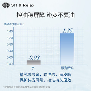 OFF&RELAX 温泉净澈清爽洗发水or丰盈蓬松改善扁塌无硅油控油洗护 洗护460ml发膜150g