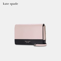 Kate Spade 凯特丝蓓 KS奢侈品 女士粉色皮质单肩斜跨链条小方包PWRU7864 195