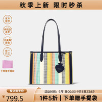 Kate Spade 奢侈品 女士手提单肩斜跨包托特包拼色PXRUB337 974