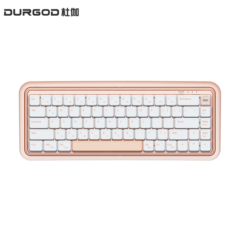 DURGOD 杜伽 S230 67键 双模键盘 正青春-全糖奶 杜伽定制轴 无光