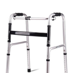 吉乐佳 JL7101黑色单湾款老人助行器残疾人康复拐杖助步器骨折走路铝合金辅助行走器