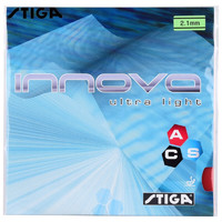 STIGA 斯帝卡 斯蒂卡乒乓球拍胶皮套胶 INNOVA超轻一诺王 红色2.1