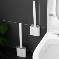 SP SAUCE 日本sp马桶刷无死角洗厕所硅胶刷子挂墙式卫生间家用清洁带盖的