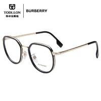 BURBERRY 博柏利 男女款光学镜架黑金色镜框黑金色镜腿近视眼镜架眼镜框1359D 1109 51MM(T)
