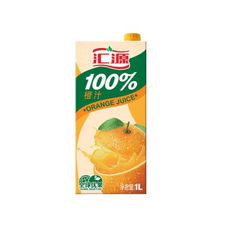 汇源 易烊千玺同款 果汁 100%果汁 1L*2盒橙汁 橙汁
