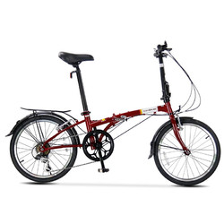 DAHON 大行 D6 折叠自行车 HAT060 红色 6速 20英寸