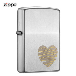 ZIPPO 之宝 打火机 锻纱镀铬 心满意足 205-C-000004煤油防风火机