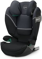 cybex Gold Solution S2 i-Fix 儿童汽车安全座椅，适用于带和不带 ISOFIX 的汽车，2/3 组（15-50 千克），约 3 至 12 岁，花岗岩黑
