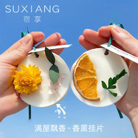 SUXIANG 宿享 衣柜衣橱香薰挂件蜡片10盒装