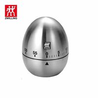 ZWILLING 双立人 德国外贸尾货不锈钢蛋型厨房计时器学习机械提醒器倒计时厨房