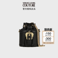 VERSACE 范思哲 Jeans Couture 23秋冬女士COUTURE 01链条水桶包 黑色