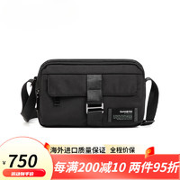 新秀丽（Samsonite）单肩包斜挎包运动休闲户外男包多隔层手提包 TO8 黑色