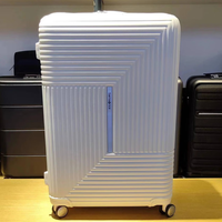 新秀丽(Samsonite)HK6拉杆箱暑期学生可扩展旅行箱多功能超轻 05*白色送 新秀丽大礼包 20寸*可扩展UBS插口 赠 套 贴