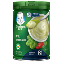 PLUS会员：Gerber 嘉宝 有机米粉 国产版 2段 混合蔬菜味 225g