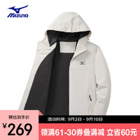 Mizuno 美津浓 户外冲锋衣 A2CC2708 RTA2CE2A21 白色S/160