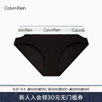 Calvin Klein内衣23春夏女士镂空比基尼内裤QF7201AD UB1-太空黑 XS