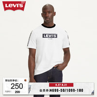 Levi's李维斯23秋季男士短袖T恤圆领舒适简约百搭潮流16143-1208 白色 XS
