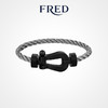FRED 斐登 FORCE 10系列 0B0171-6B1121 几何18K白金手链 14cm 9.2g 精钢原色