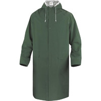 DELTAPLUS 代尔塔 407005 MA305 经典涤纶风衣版连体雨衣 双面PVC涂层 定做 绿色 L码 1件