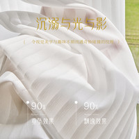 百叶纱帘透光不透人窗帘遮光2023新款流行客厅高级感卧室飘窗白沙