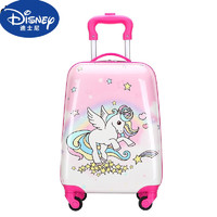 迪士尼（Disney）儿童行李箱女新款18英寸卡通可爱万向轮男女小学生书包儿童拉杆箱 独角兽
