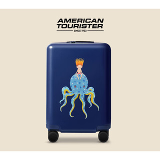 美旅箱包（AmericanTourister）拉杆箱几米同款儿童行李箱万向轮旅行箱TH9儿童登机箱 30*红色/白马 18寸|箱重2.64kg