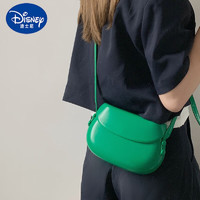 迪士尼（disney）小巧精致包包百搭质感流行马鞍包手机包小众设计简约单肩斜挎包女 绿色大号