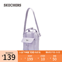 斯凯奇（Skechers）男女同款迷你斜挎包糖果色多巴胺包包L323U096 石楠紫/00FW 20升以下