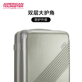 美旅箱包（AmericanTourister）美旅轻便耐用行李箱女大容量拉杆箱男耐磨防刮飞机轮旅行箱TV5 酒红色 21英寸