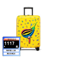 美旅箱包几米联名款行李箱 布瓜的世界亲子旅行箱万向轮拉杆箱TH9 布瓜的世界-黄色 20英寸