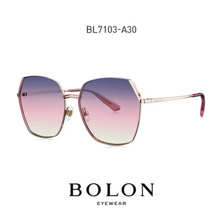 暴龙（BOLON）眼镜杨幂同款太阳镜大框潮流偏光彩色男女高级感墨镜 BL7103A33