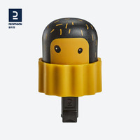 迪卡侬自行车配件喇叭骑行车铃卡通玩具易装卸儿童青少年 黄色_23年新