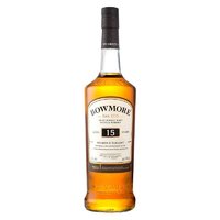 PLUS会员：BOWMORE 波摩 15年 单一麦芽 苏格兰威士忌 1000ml 礼盒装