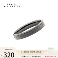 丹尼尔惠灵顿 dw戒指 太空灰经典戒指简约时尚素圈戒指对戒送爱人 48码 DW00400370