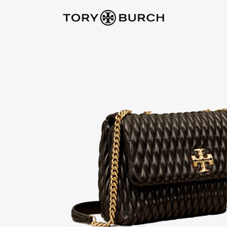 Tory Burch 汤丽柏琦 KIRA小号翻盖单肩女包 138971 黑色/金色 002 OS