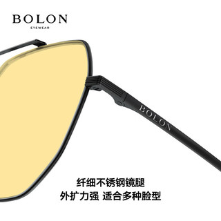 BOLON 暴龙 眼镜2023透黄色太阳镜日夜两用变色镜开车驾驶镜BL8112 Y16-透黄变色