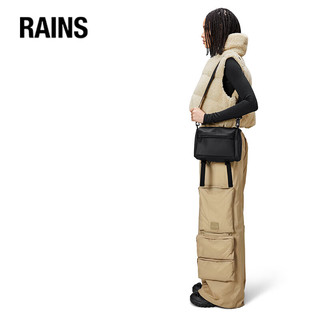 Rains单肩包斜挎包手提包防水运动包小号 Texel Crossbody Bag 黑色