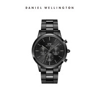 DanielWellington）DW手表男三眼计时系列商务钢带