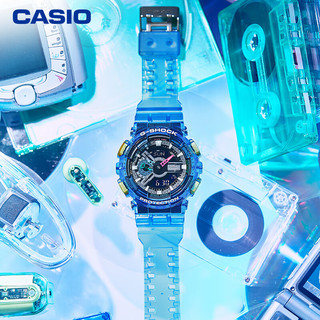 卡西欧（CASIO）手表 G-SHOCK半透明蓝色表带  防震防水潮流时尚男表 GA-110JT-2A