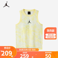 NIKE AIR JORDAN 耐克童装男童DRI-FIT速干篮球背心2023夏季儿童T恤 柠檬黄 140/68(S)