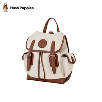 暇步士双肩包女双拼色休闲简约包包女包便捷出行时尚百搭 棕色