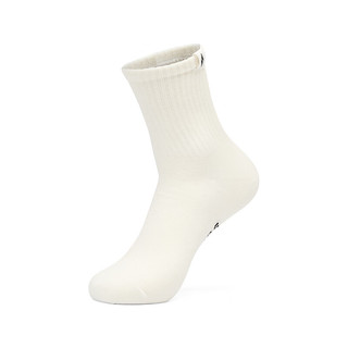 SKECHERS 斯凯奇 简约城市风格男女同款袜子L423U050 米白色/深米棕色/03C9 S/22-24cm