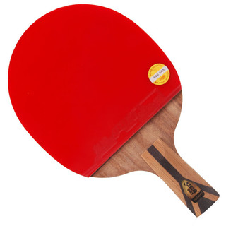DHS 红双喜 狂飚七星乒乓球拍直拍比赛单拍柚木面材+碳素 7层攻防H7006