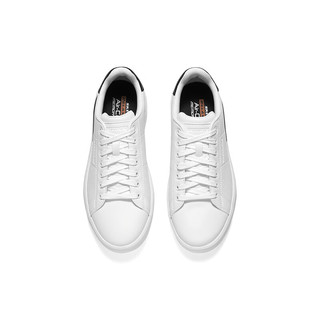 斯凯奇（Skechers）男士商务休闲鞋 夏季小白鞋 时尚低帮板鞋舒适透气潮流鞋210631 白色/WHT 39.5