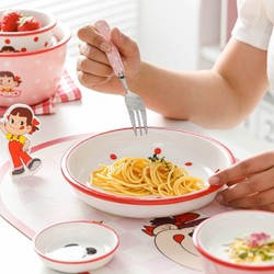 Yomerto 悠米兔 不二家联名碗碟套装家用一人食可爱结婚餐具盘子儿童卡通碗礼盒