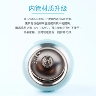 THERMOS 膳魔师 十二星座系列316L不锈钢学生保温杯教师节定制水杯TCMC-550S 水瓶座