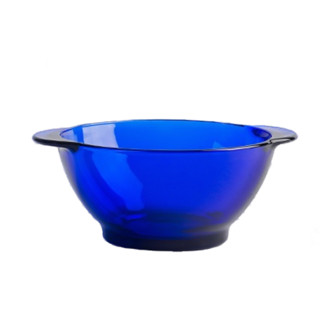 DURALEX法国钢化玻璃碗家用双耳碗沙拉碗时尚宝宝碗轻奢餐碗六只饭碗 宝蓝色双耳碗 510ml 6只