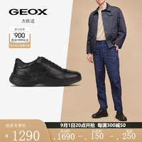 GEOX 杰欧适 男鞋2023年秋季舒适百搭时尚休闲鞋FLUCTIS U35C2A 黑色C9999 39