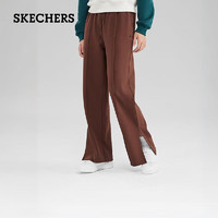 斯凯奇（Skechers）舒适版型直筒针织长裤L323W095 菊苣咖啡棕/03JJ S