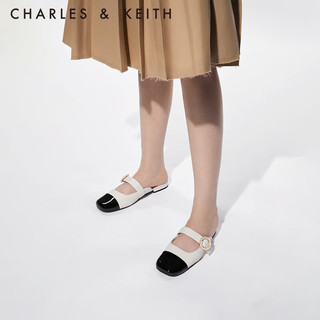 CHARLES&KEITH23秋季时尚拼色包头穆勒鞋拖鞋凉鞋女CK1-70900476 Multi综合色 39